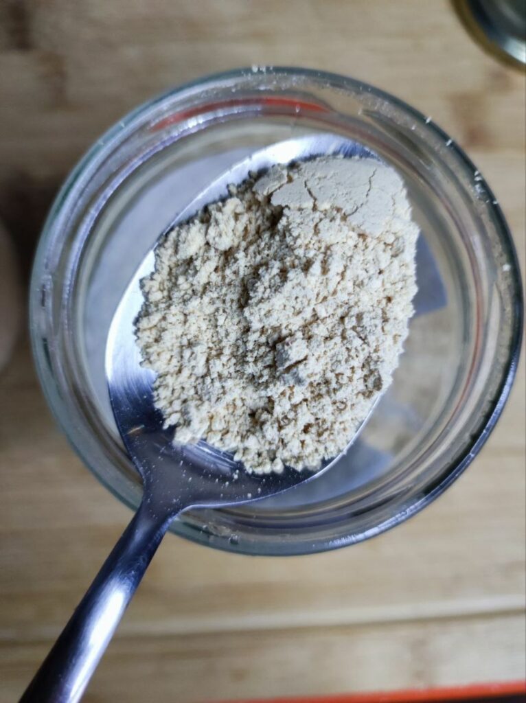 Three-quarters-of-a-tablespoon-of-nonfat-dry-peanut-powder