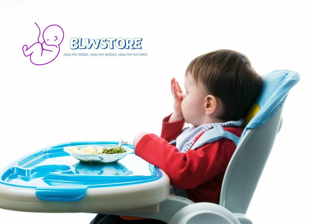 High chair best sale small space