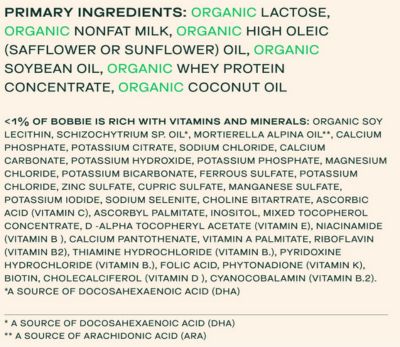 Bobbie-formula-ingredients-label