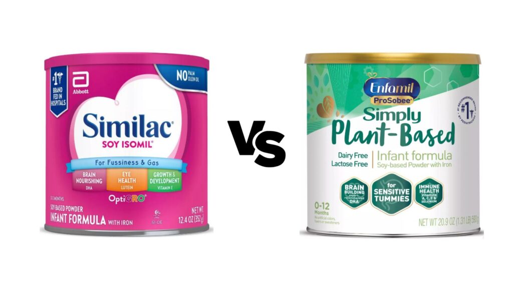 Similac Soy Isomil vs Enfamil ProSobee Plant-Based