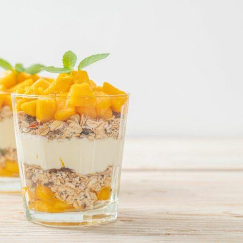 Mango-Banana-Yogurt-with-Granola-for-Baby-Led-Weaning