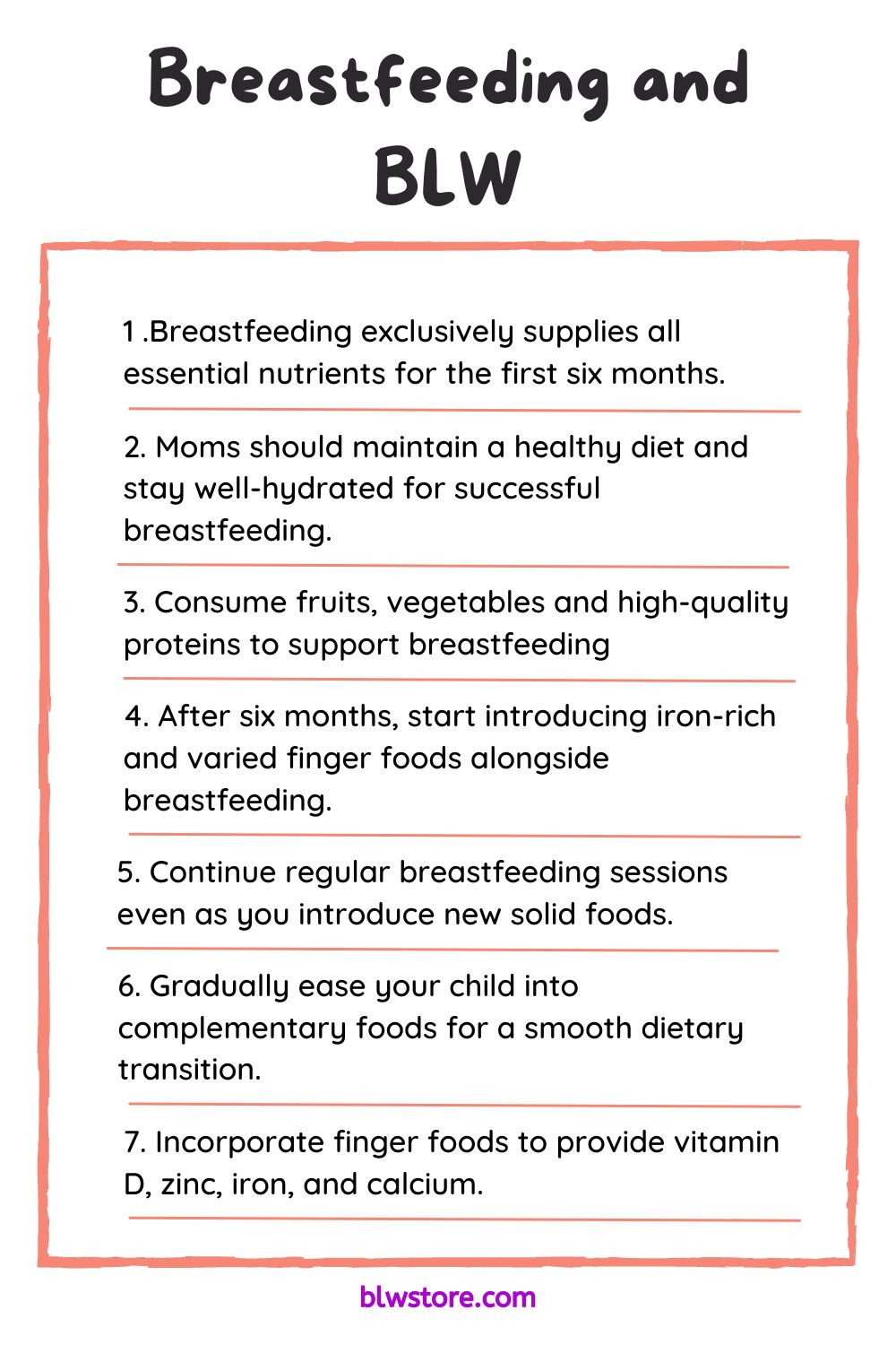 Breastfeeding and BLW
