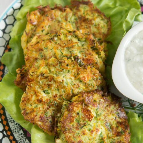 Zucchini-and-Carrot-Pancakes-for-Baby-Led-Weaning