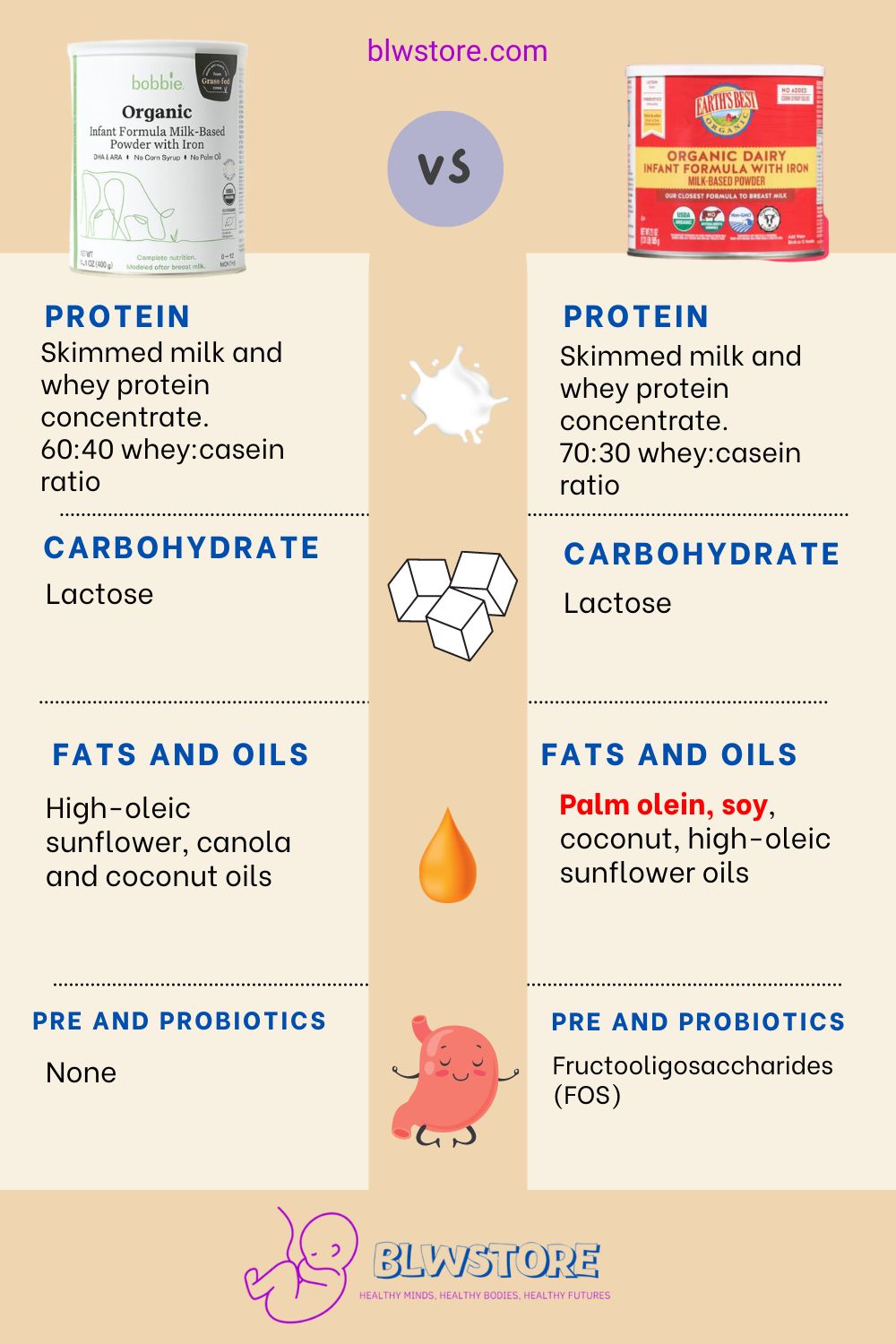 Bobbie vs Earths Best Standard Infographic