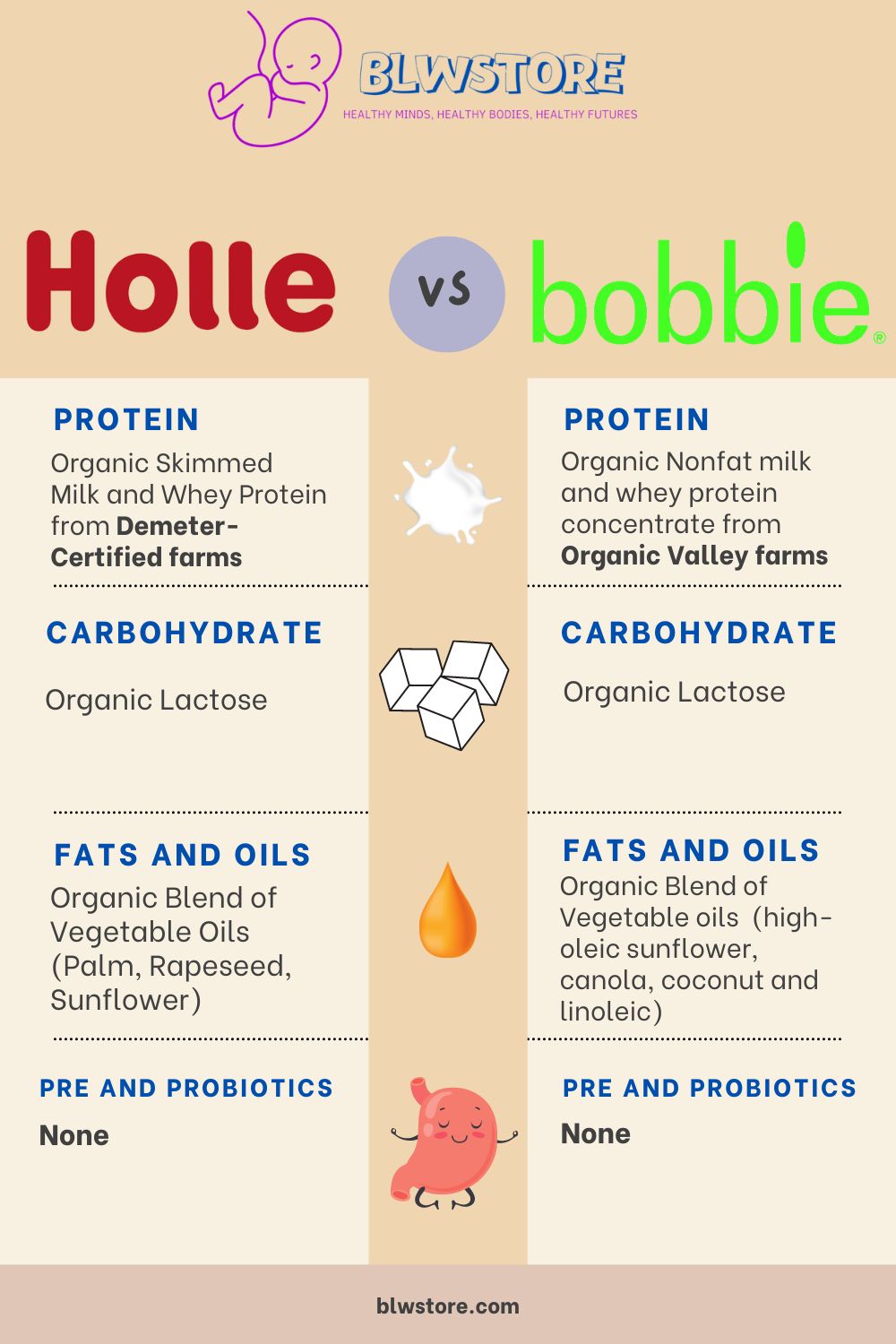 Holle vs Bobbie Infographic