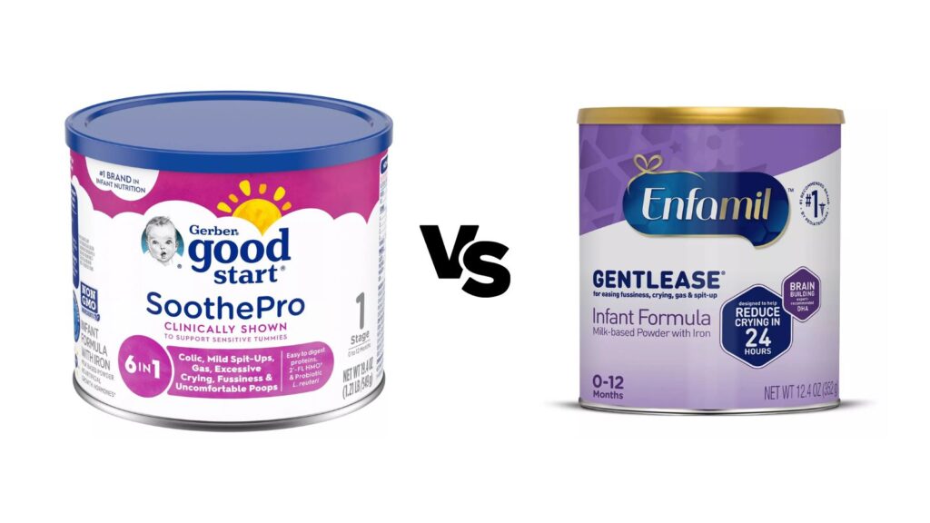 Enfamil Gentlease vs Gerber SoothePro