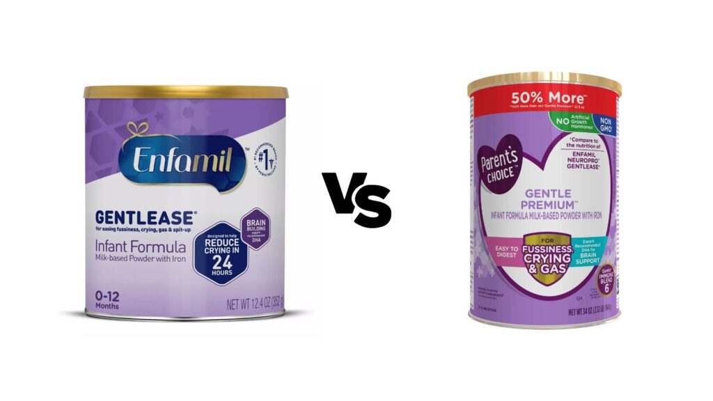 Enfamil Gentlease vs Parent's Choice Gentle