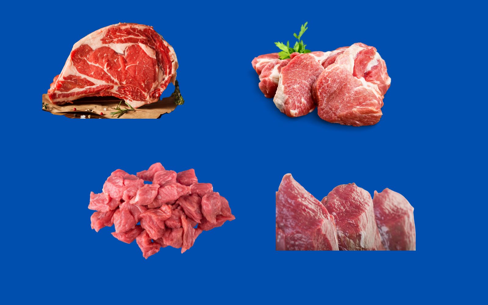 Examples of grass-fed meats