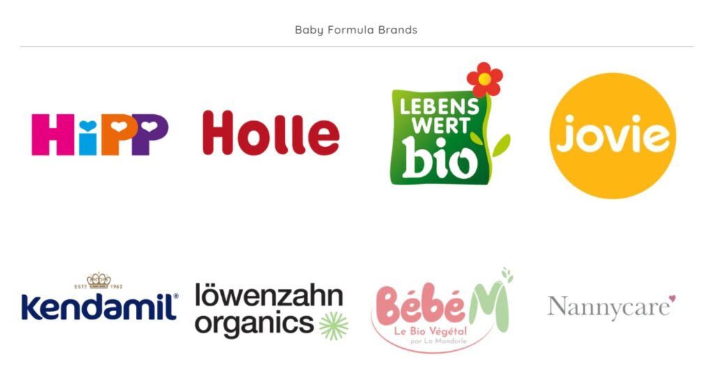 Baby formula brands in Organics Best