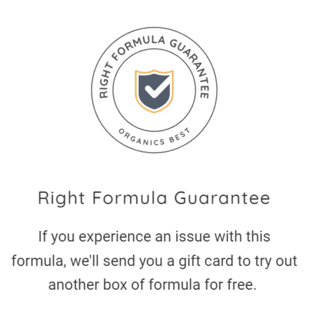 Right Formula Guarantee Seal